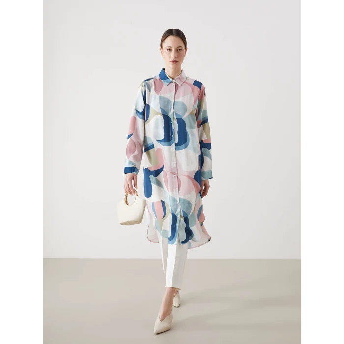 LCWAIKIKI Classic Karişik Desenli Kadın Gömlek Tunik