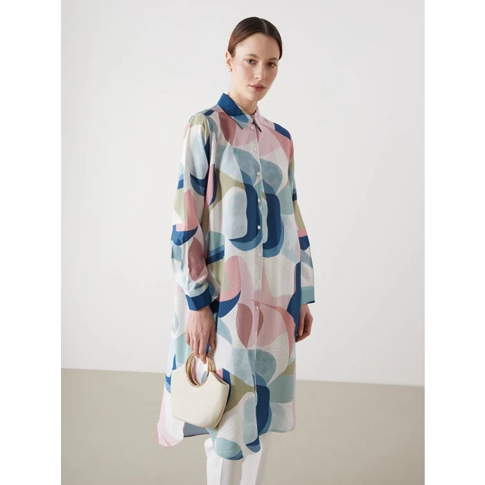 LCWAIKIKI Classic Karişik Desenli Kadın Gömlek Tunik