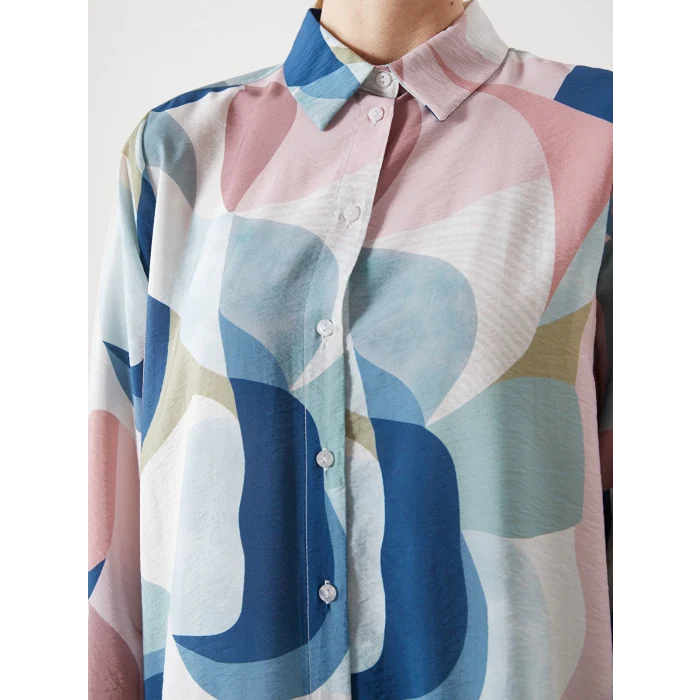 LCWAIKIKI Classic Karişik Desenli Kadın Gömlek Tunik