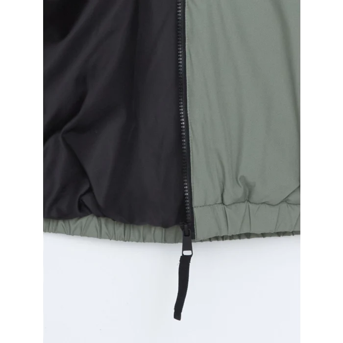 XSIDE Haki Rahat Kalıp Kapüşonlu Erkek Orta Kalın Mont