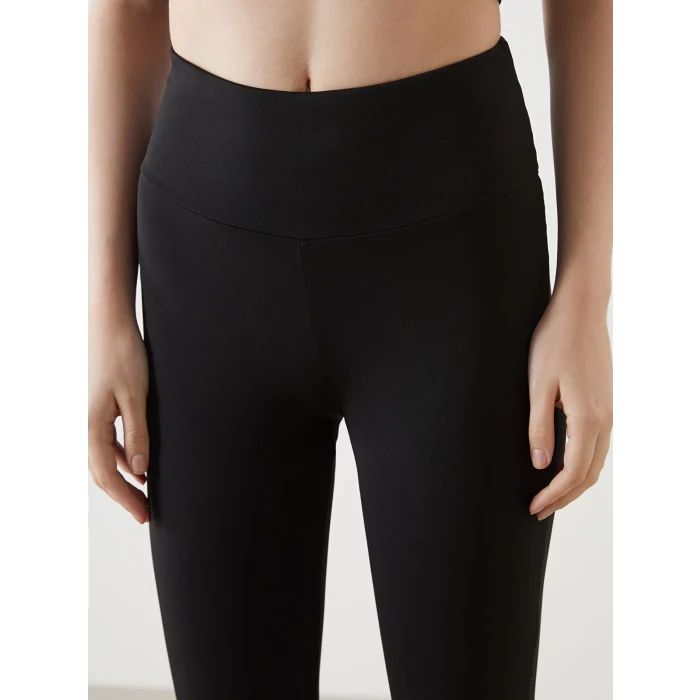 XSIDE ACTIVE Siyah Beli Lastikli İspanyol Paça Kadın Tayt