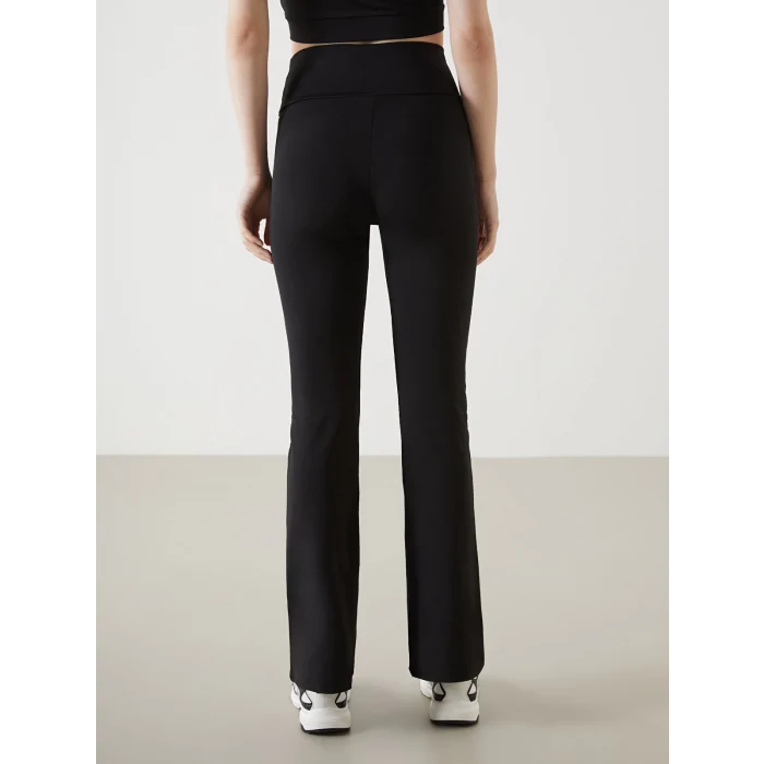 XSIDE ACTIVE Siyah Beli Lastikli İspanyol Paça Kadın Tayt