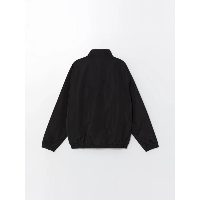 XSIDE Siyah Rahat Kalıp Dik Yaka Erkek Mont