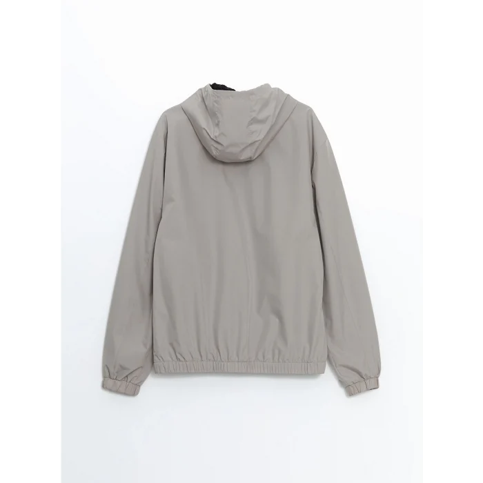 XSIDE Bej Standart Kalıp Kapüşonlu Erkek Yağmurluk