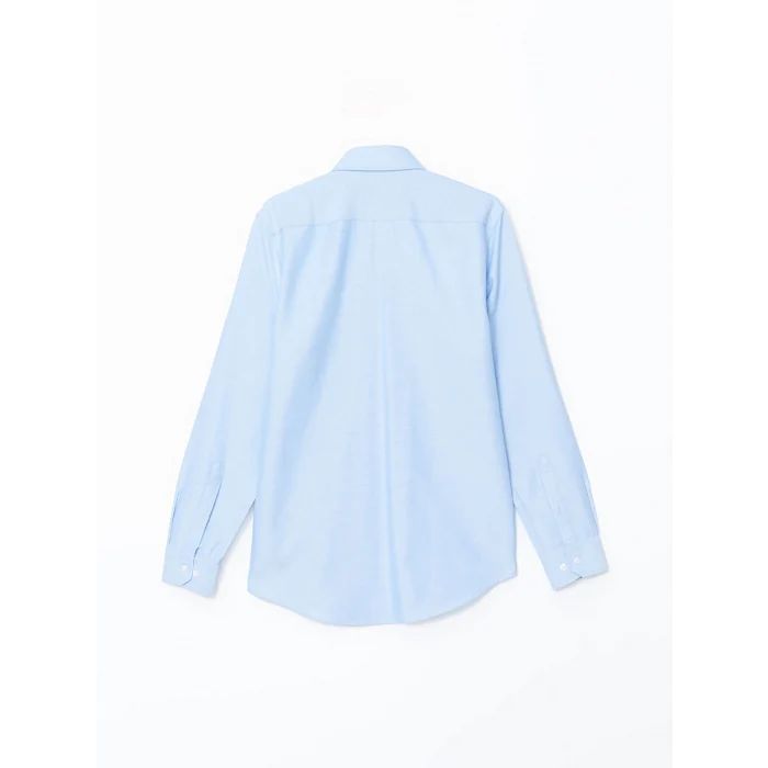 LCWAIKIKI Formal Mavi Slim Fit Uzun Kollu Oxford Erkek Gömlek
