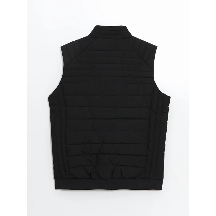 LCWAIKIKI Classic Siyah Standart Kalıp Dik Yaka Erkek Şişme Yelek