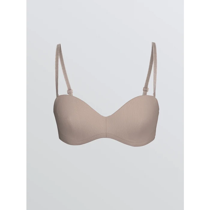 LCW DREAM Pembe Balenli Dolgusuz Düz Straplez Sütyen