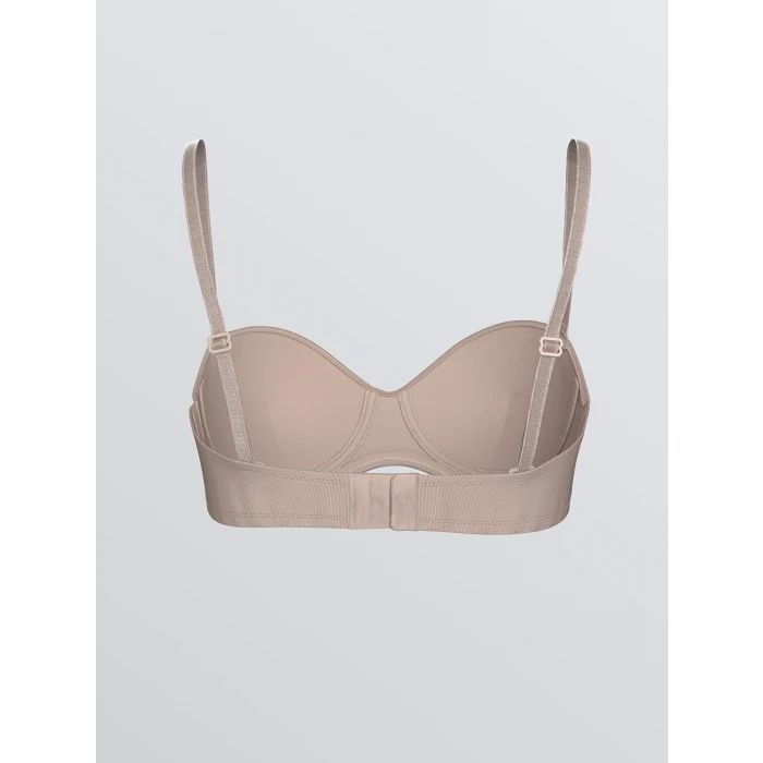 LCW DREAM Pembe Balenli Dolgusuz Düz Straplez Sütyen