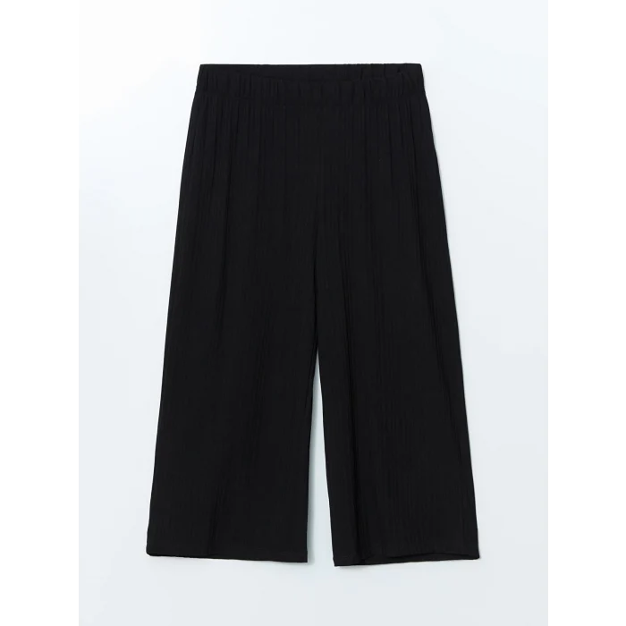 LCWAIKIKI Classic Siyah Beli Lastikli Kadın Kapri