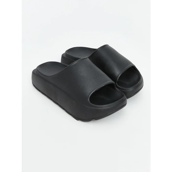 LCW STEPS Siyah Kalın Tabanlı Kadın Terlik