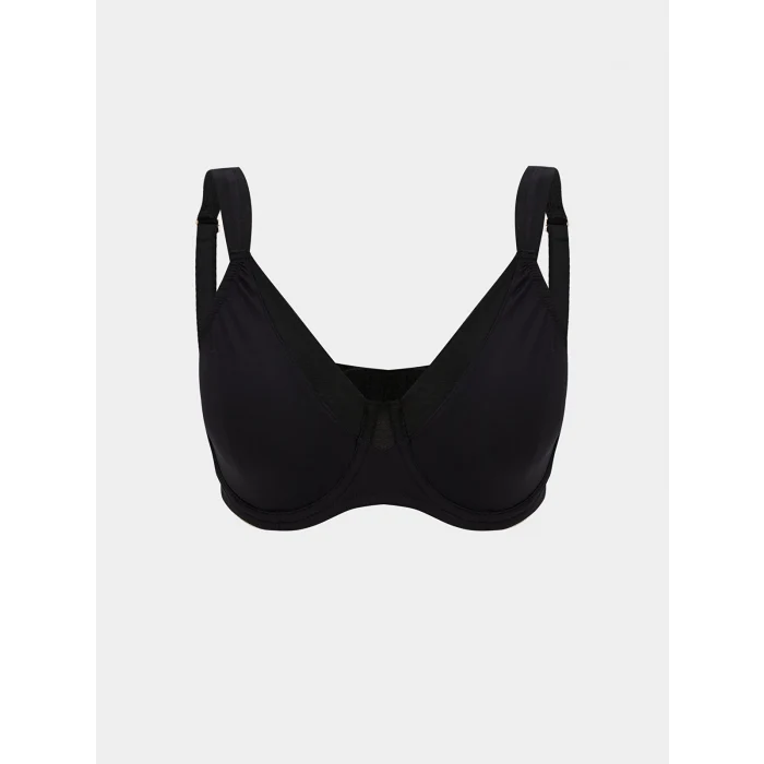 LCW DREAM Siyah Balenli Dolgusuz Düz Toparlayıcı Sütyen