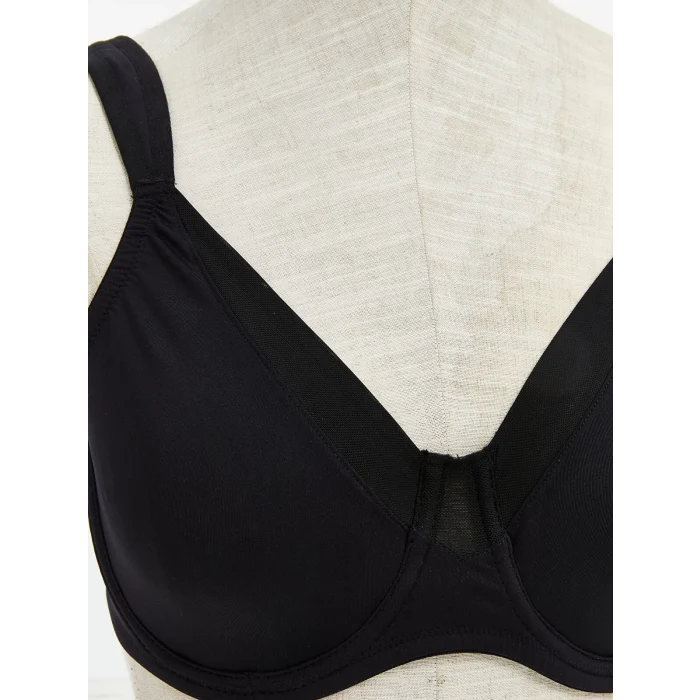 LCW DREAM Siyah Balenli Dolgusuz Düz Toparlayıcı Sütyen