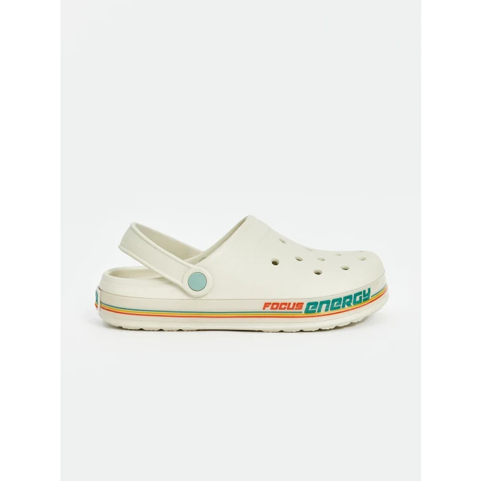 LCW STEPS Bej Baskılı Erkek Çocuk Plaj Sandaleti