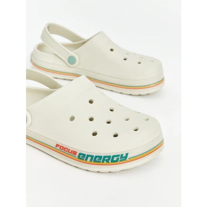 LCW STEPS Bej Baskılı Erkek Çocuk Plaj Sandaleti