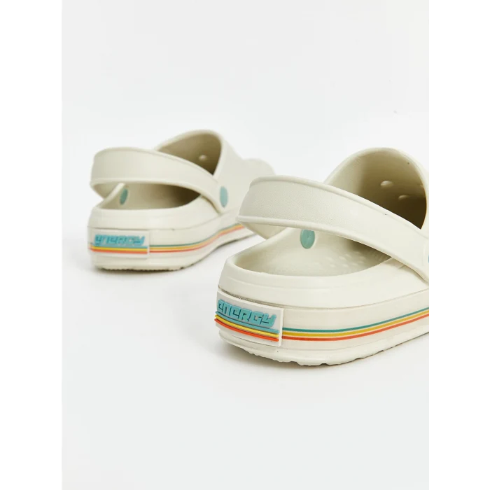 LCW STEPS Bej Baskılı Erkek Çocuk Plaj Sandaleti