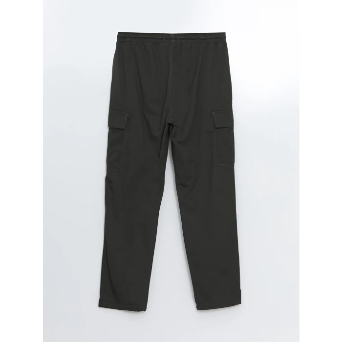 XSIDE Yeşil Rahat Kalıp Gabardin Erkek Kargo Pantolon