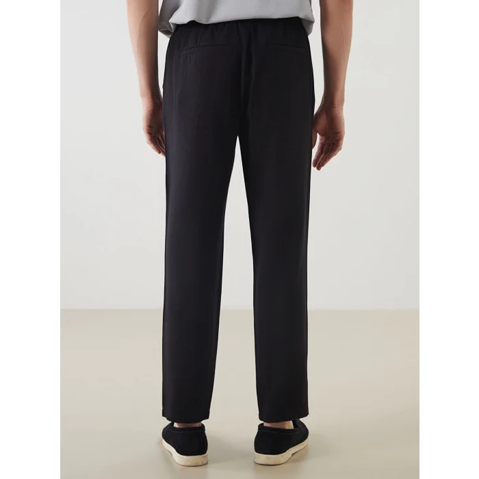 LCW Vision Siyah Standart Kalıp Beli Lastikli Erkek Pantolon