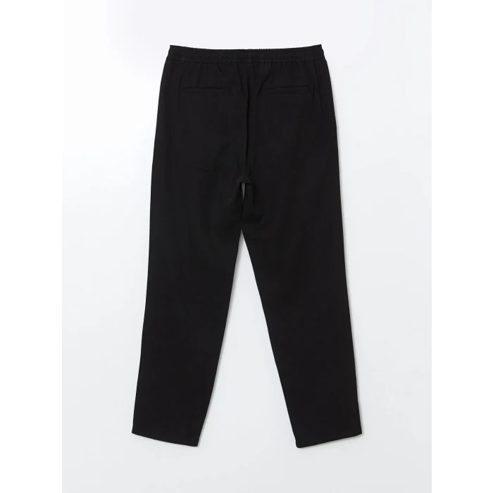 LCW Vision Siyah Standart Kalıp Beli Lastikli Erkek Pantolon