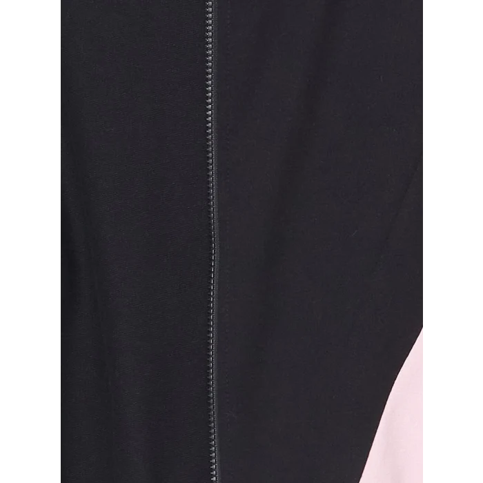 LCW Kids Siyah Kapüşonlu Kız Çocuk Fermuarlı Sweatshirt