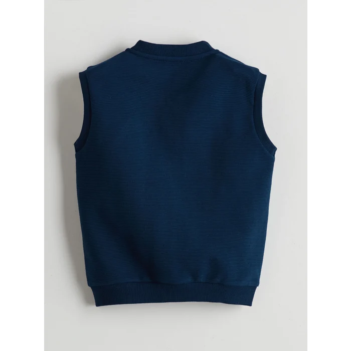 LCW Kids Lacivert V Yaka Basic Erkek Çocuk Yelek