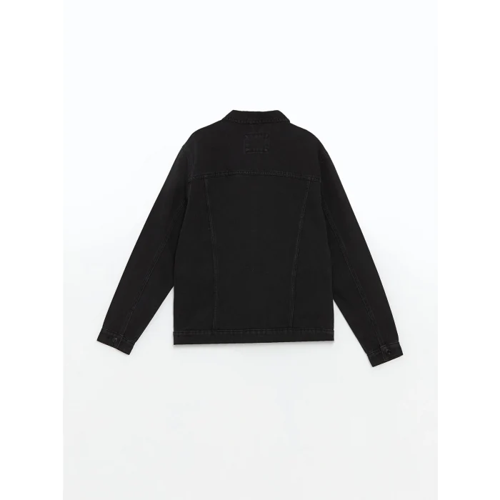 LCW Jeans Siyah Standart Kalıp Erkek Jean Ceket