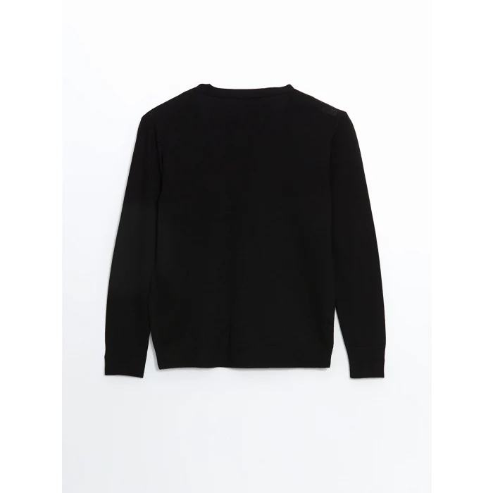 LCWAIKIKI Classic Siyah V Yaka Kadın Triko Hırka