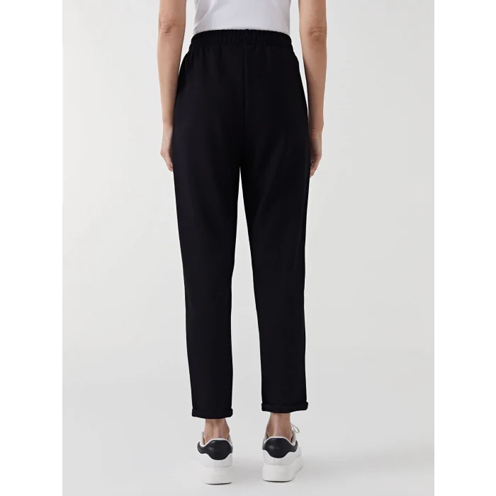 LCW Modest Siyah Beli Lastikli Kadın Eşofman Altı