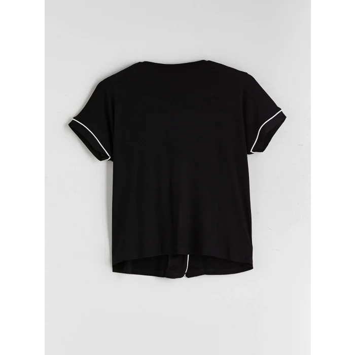 LCW DREAM Siyah V Yaka Kadın Pijama Takım