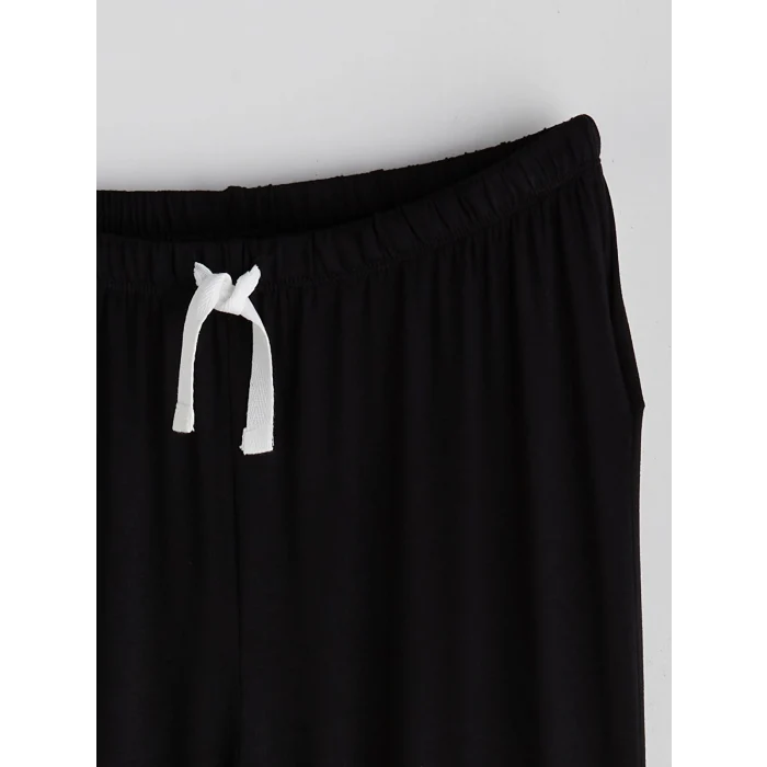 LCW DREAM Siyah V Yaka Kadın Pijama Takım