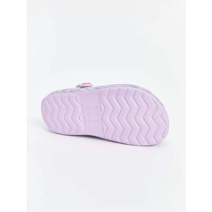 LCW STEPS Lila Baskılı Tabanı Işıklı Kız Çocuk Plaj Sandaleti