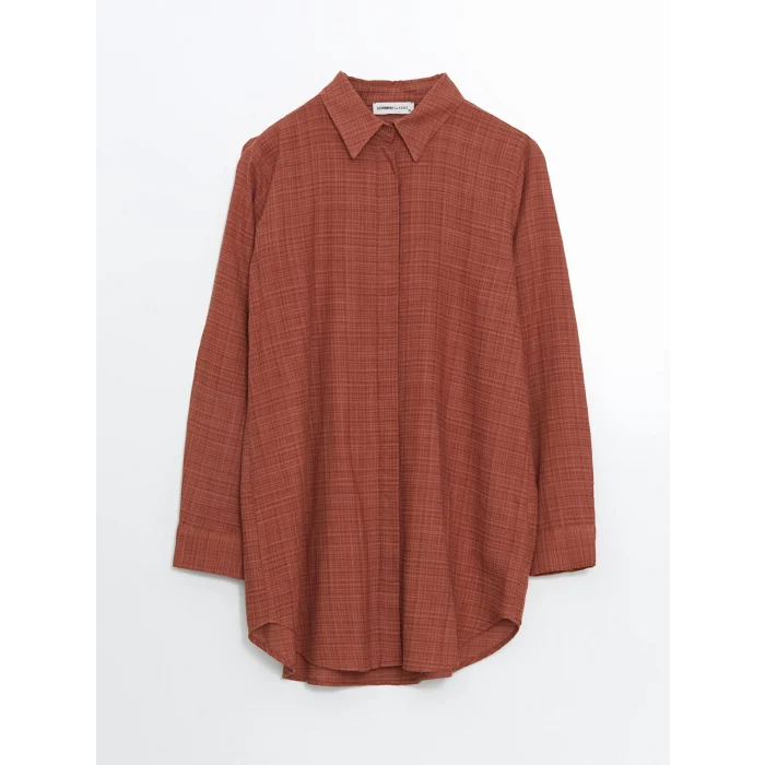 LCWAIKIKI Classic Turuncu Dokulu Kadın Gömlek Tunik