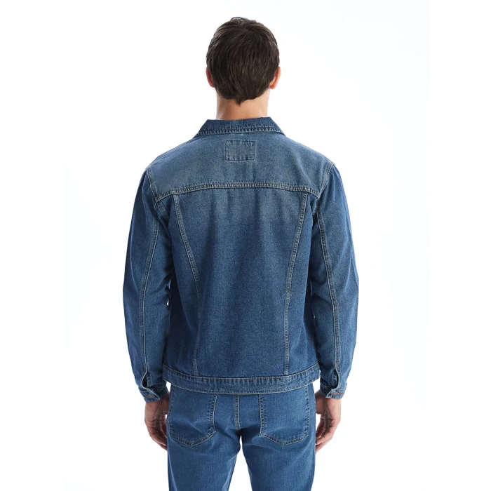 LCW Jeans Indigo Standart Kalıp Erkek Jean Ceket