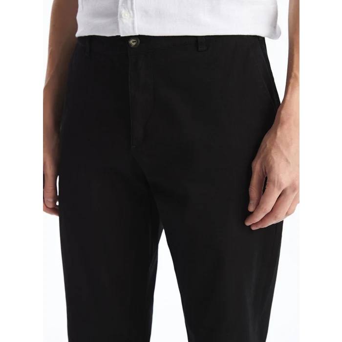 LCWAIKIKI Classic Siyah Standart Kalıp Erkek Chino Pantolon