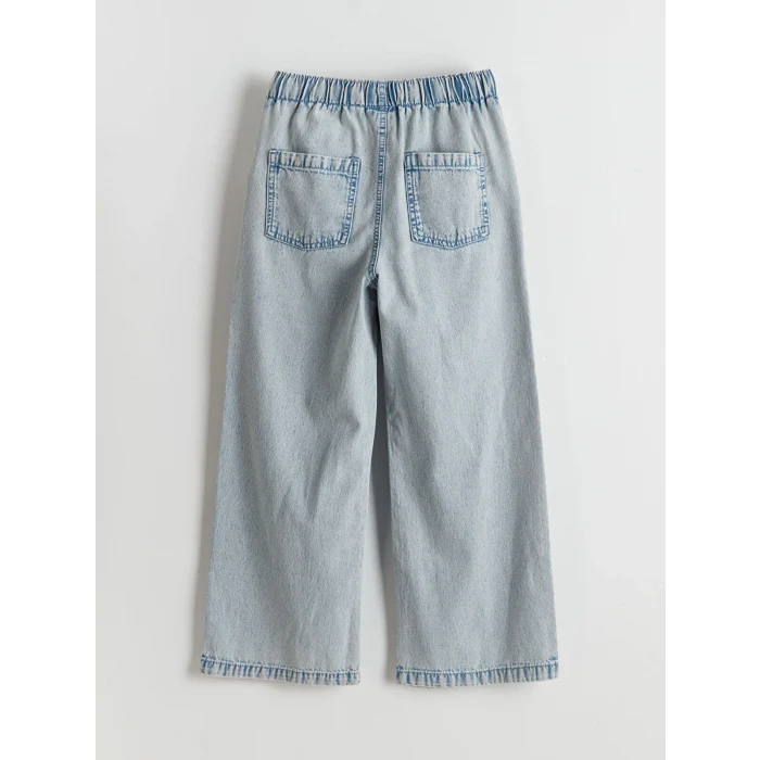 LCW Kids Mavi Wideleg Kız Çocuk Jean Pantolon