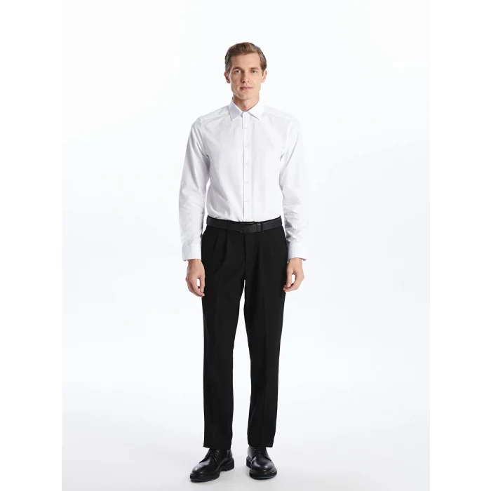 LCWAIKIKI Formal Beyaz Slim Fit Uzun Kollu Poplin Erkek Gömlek