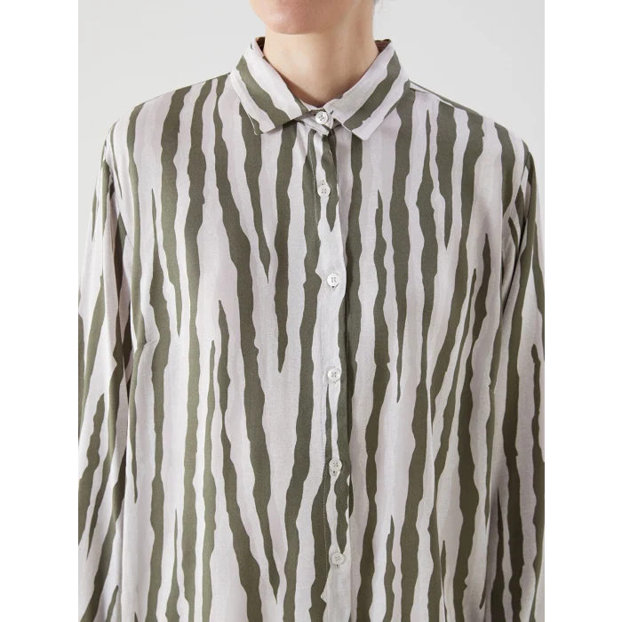 LCW Grace Haki Desenli Kadın Gömlek Tunik