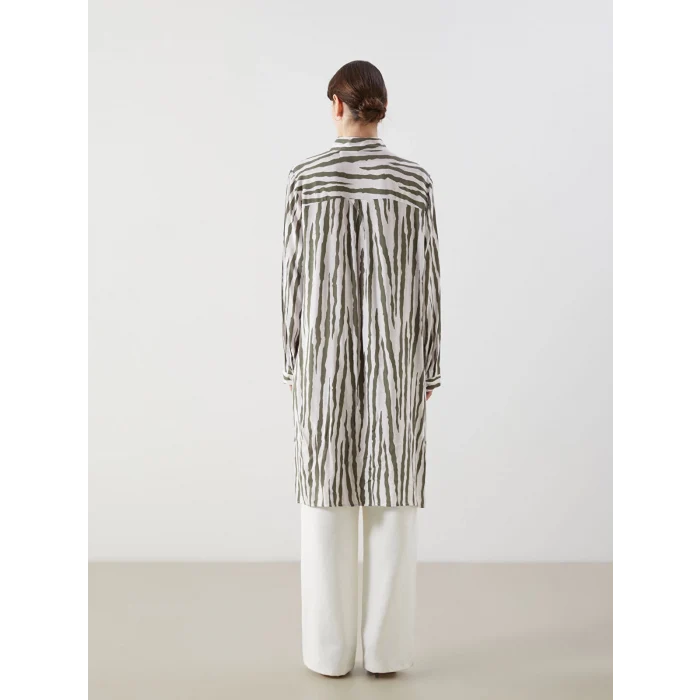 LCW Grace Haki Desenli Kadın Gömlek Tunik