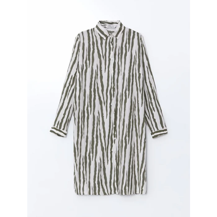 LCW Grace Haki Desenli Kadın Gömlek Tunik