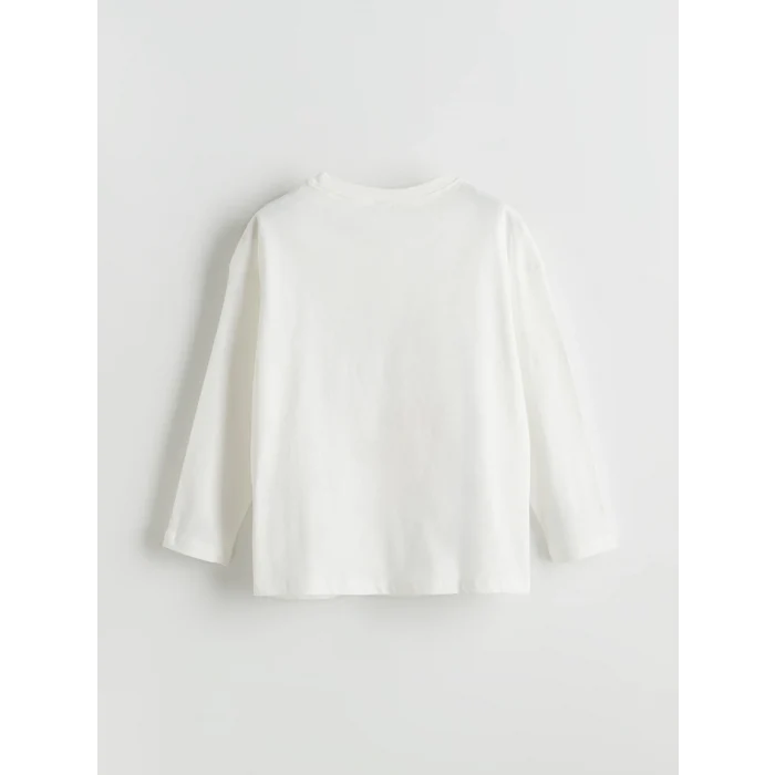 LCW Kids Ekru Bisiklet Yaka Kız Çocuk Pijama Takımı