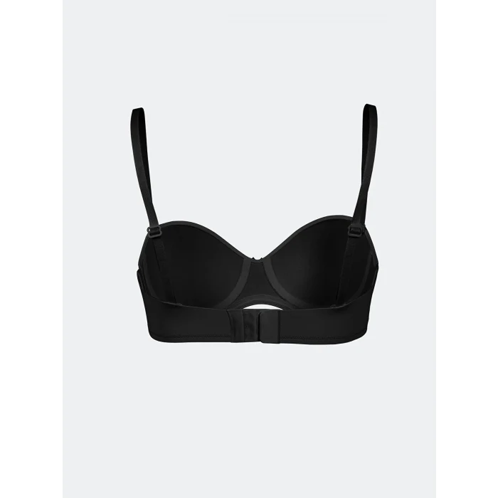 LCW DREAM Siyah Balenli Dolgusuz Düz Straplez Sütyen