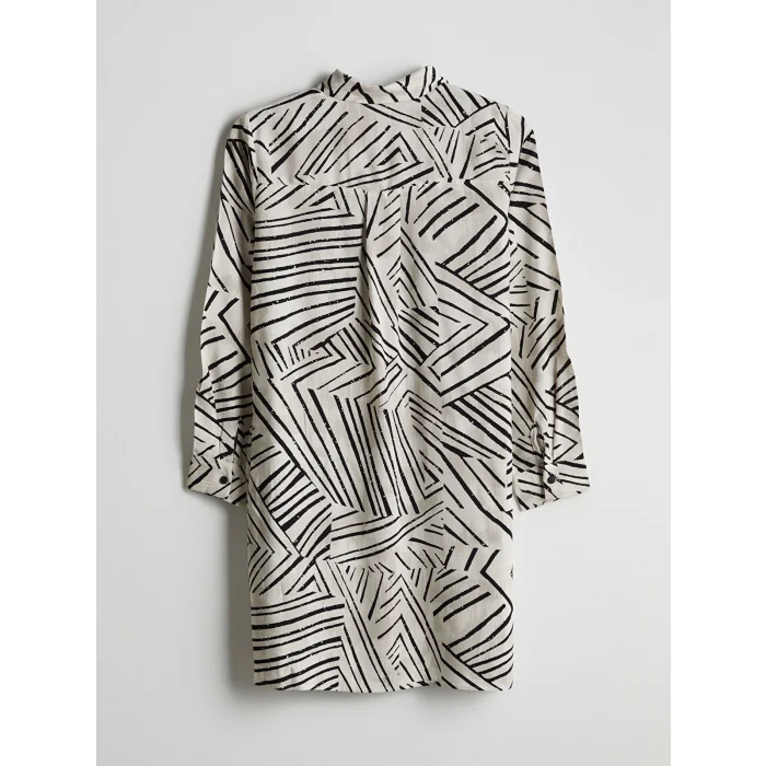 LCW Grace Bej Desenli Kadın Gömlek Tunik