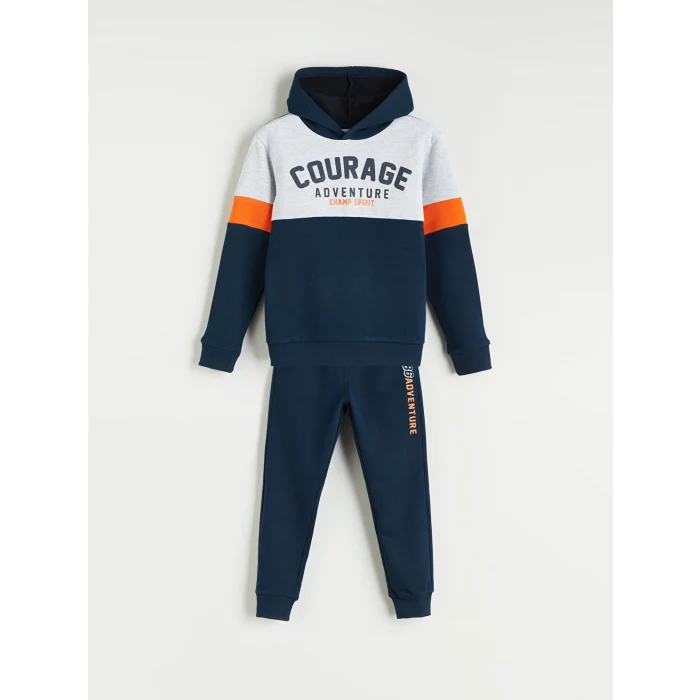 LCW Kids Lacivert Kapüşonlu Erkek Çocuk Eşofman Takım