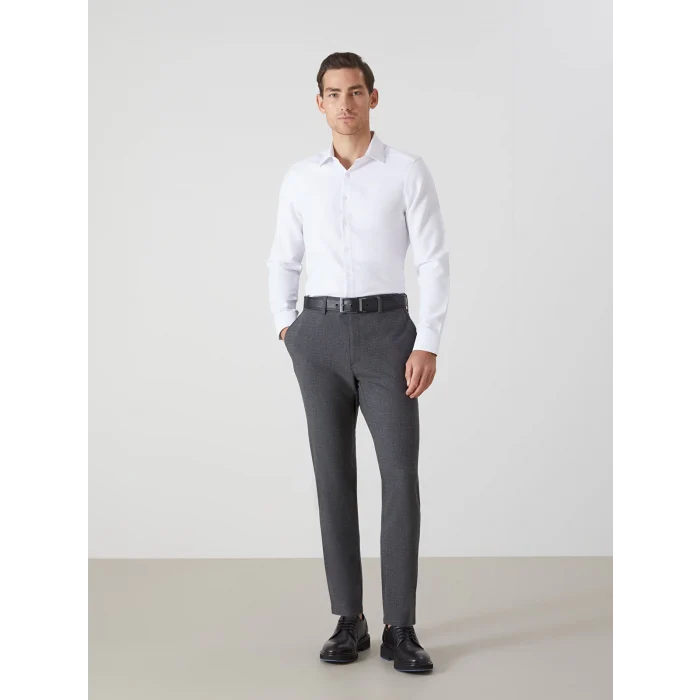 LCWAIKIKI Formal Beyaz Slim Fit Uzun Kollu Oxford Erkek Gömlek