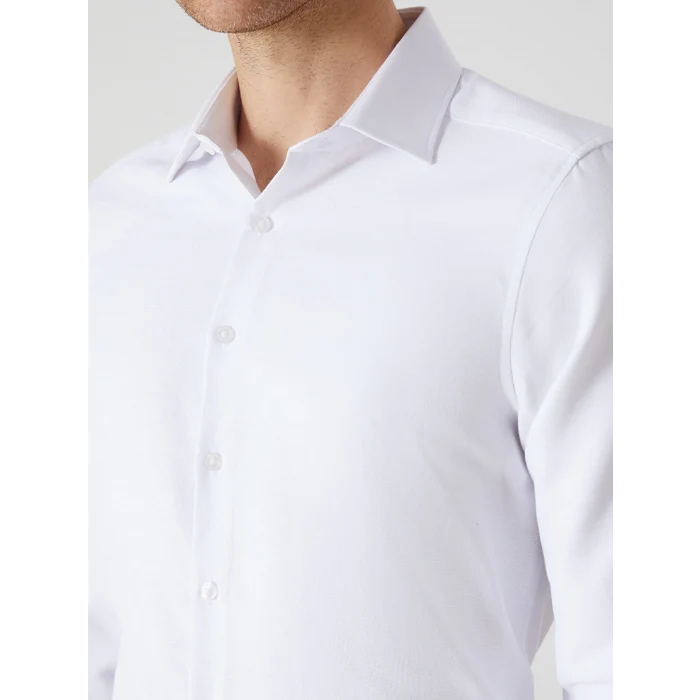 LCWAIKIKI Formal Beyaz Slim Fit Uzun Kollu Oxford Erkek Gömlek