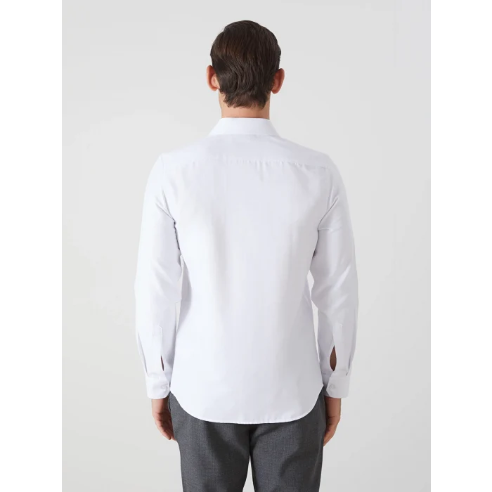 LCWAIKIKI Formal Beyaz Slim Fit Uzun Kollu Oxford Erkek Gömlek