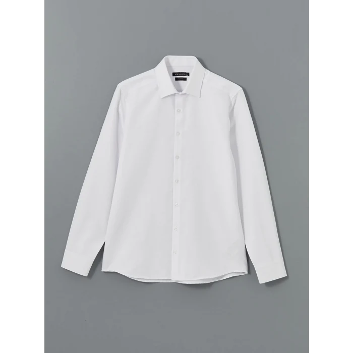 LCWAIKIKI Formal Beyaz Slim Fit Uzun Kollu Oxford Erkek Gömlek