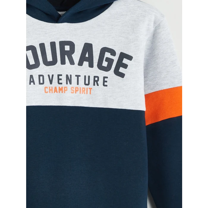 LCW Kids Lacivert Kapüşonlu Erkek Çocuk Eşofman Takım