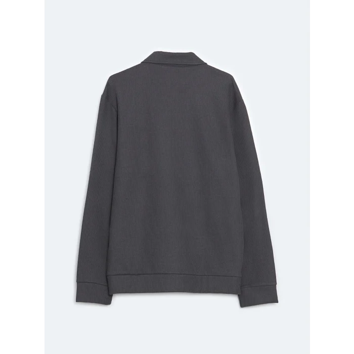 LCW Vision Antrasit Polo Yaka Erkek Sweatshirt