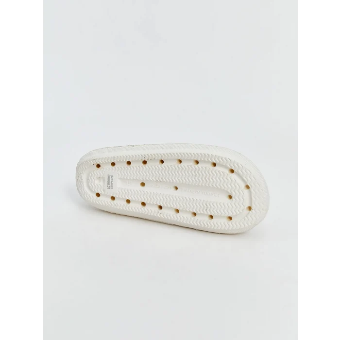 LCW STEPS Bej Çiçek Baskılı Kadın Terlik