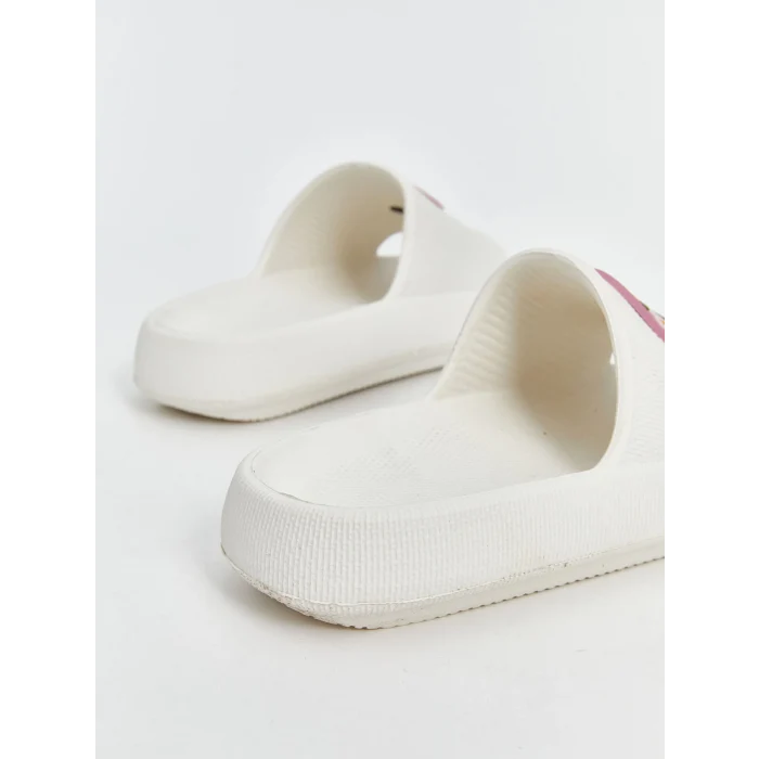 LCW STEPS Bej Çiçek Baskılı Kadın Terlik